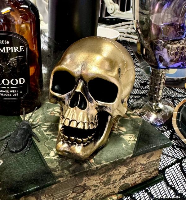 Guld kranie dekoration