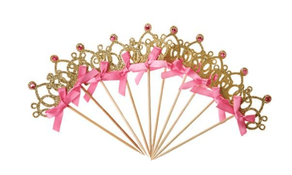 Guld krone kagepynt Guld krone kagepynt