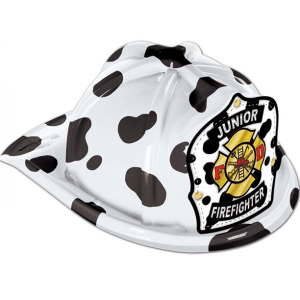 Hvid/sort brandhjelm