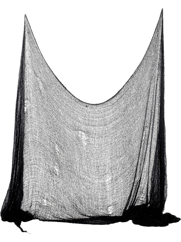 Sort flænset klæde Sort flænset klæde