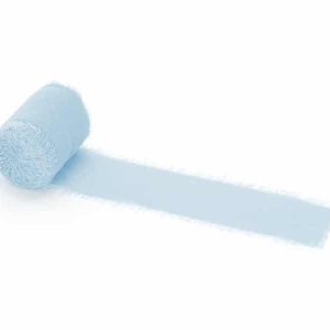 Lyseblå chiffon bånd