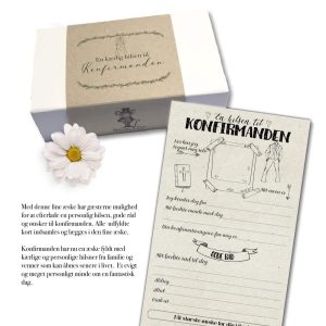 En hilsen til konfirmanden - dreng