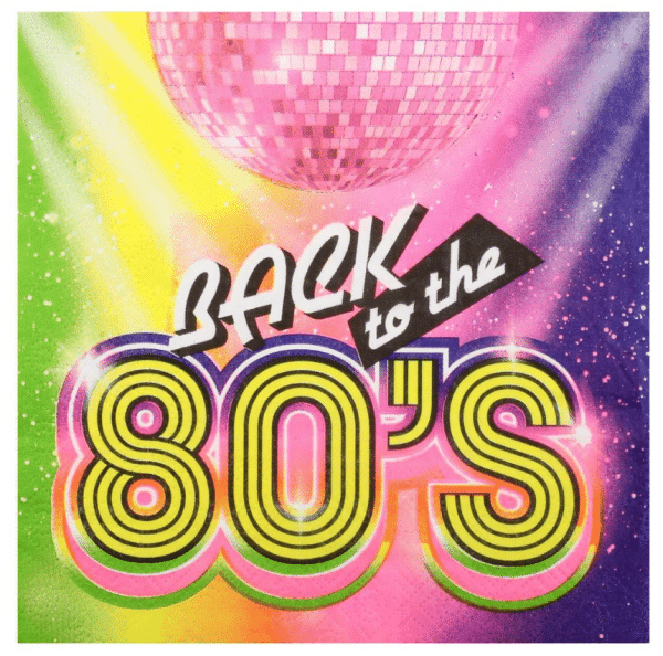 80’er serviet “back to the 80’s”