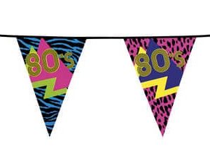 80’er vimpel guirlande