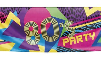 80'er banner "party"