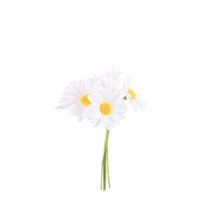 Blomst gavemærke hvid/guld