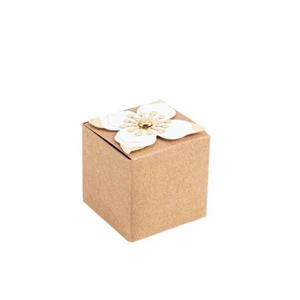 Natur æske m/blomst