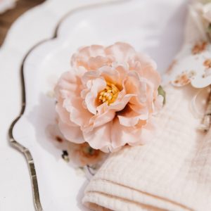 Fersken blomst dekoration