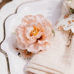 Fersken blomst dekoration