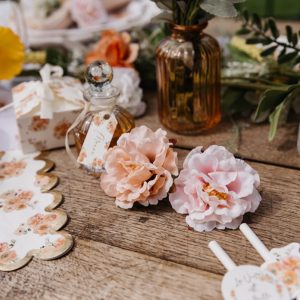 Fersken blomst dekoration