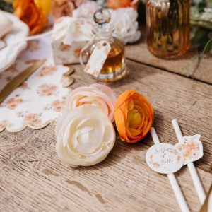 Orange blomst dekoration Orange blomst dekoration