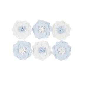 Lyseblå blomst dekoration