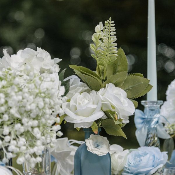 Lyseblå blomst dekoration Lyseblå blomst dekoration