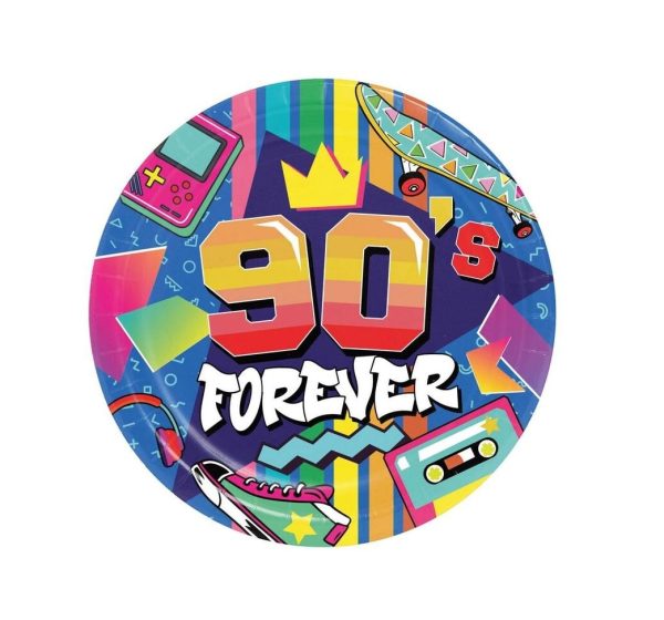 90’er paptallerken