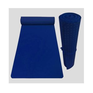 Mørkeblå løber til gulvet