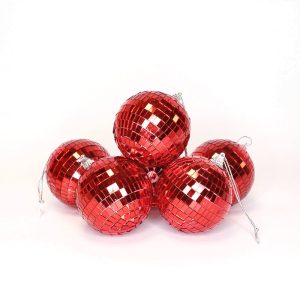 Rød diskokugle sæt