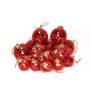 Rød diskokugle sæt