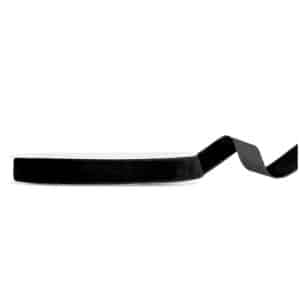 Sort velour bånd 15 mm