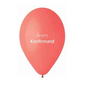 konfirmand ballon fersken