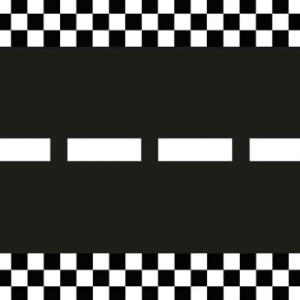 Racerflag springvand bordpynt