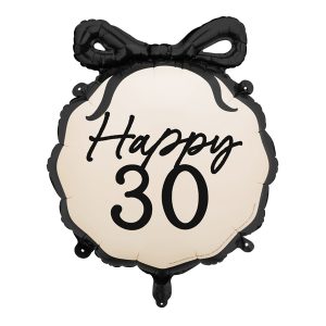 Creme skråbånd “Happy 60!”