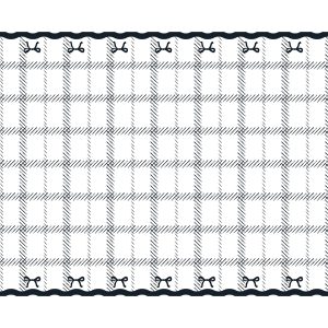 Sort/hvid ternet sløjfe dug