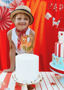 Cirkus løve kagetopper