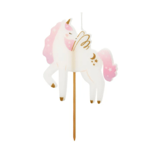 Enhjørning kage lys