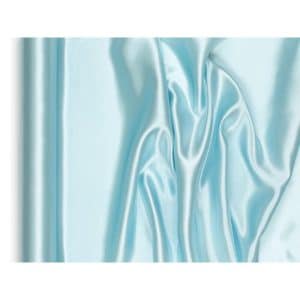 Lyseblå satin bordløber