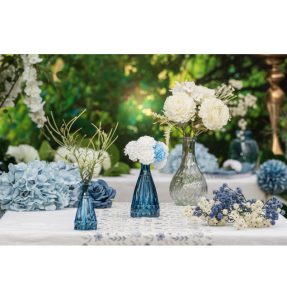 Blå glas vase Blå glas vase