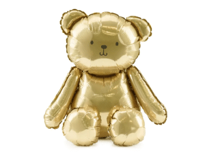Guld kæmpe bamse folie ballon