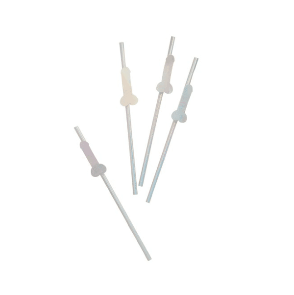 Iridescent sugerør m/penis