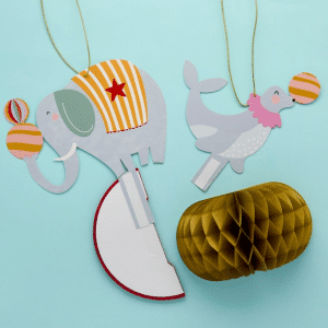 Cirkus dekoration elefant og søløve Cirkus dekoration elefant og søløve