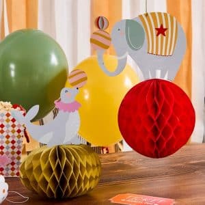 Cirkus dekoration elefant og søløve Cirkus dekoration elefant og søløve