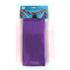 Mørk lilla crepe papir guirlande