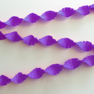 Mørk lilla crepe papir guirlande