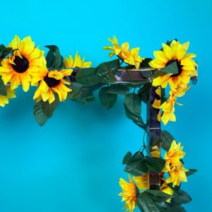 Kunstig solsikke guirlande