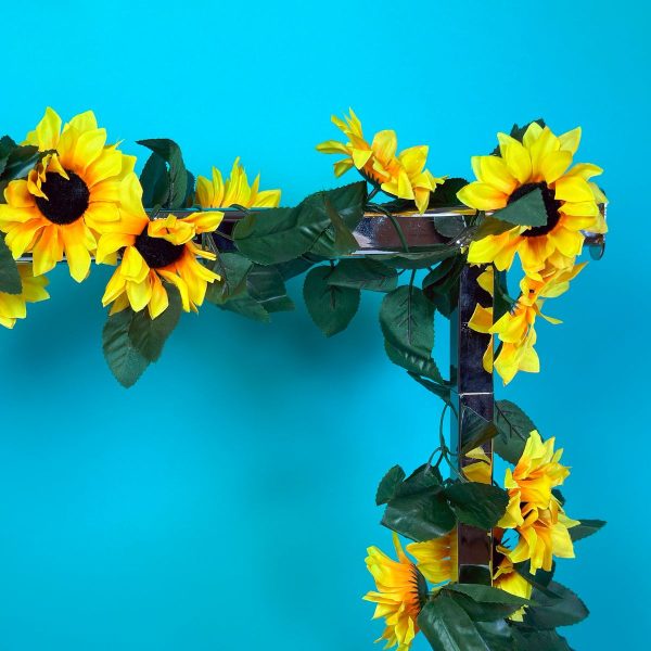 Kunstig solsikke guirlande