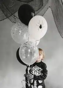 Halloween ballon m/edderkopper