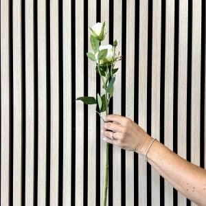 Kunstig creme hvid rose