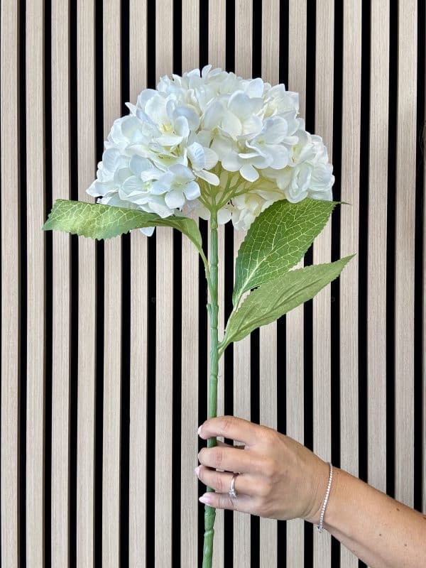 Kunstig creme premium hortensia blomst (stor) Kunstig creme premium hortensia blomst (stor)