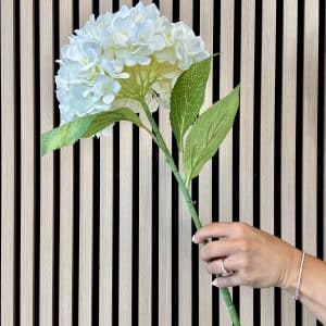 Kunstig creme premium hortensia blomst (stor)