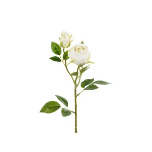 Kunstig creme hvid rose