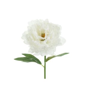 Kunstig hvid pæon blomst