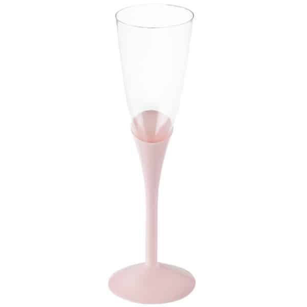 Pastel rosa champagneglas