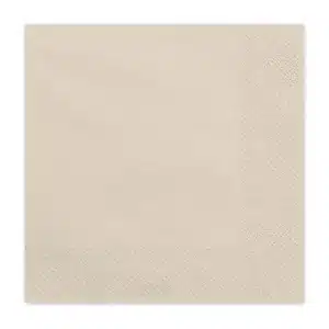 Beige paptallerken (stor)