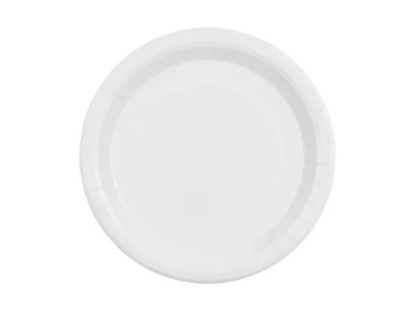 Hvid paptallerken (stor) Hvid paptallerken (stor)