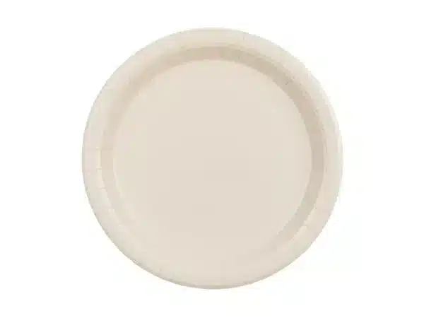 Beige paptallerken (stor)