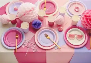 Beige paptallerken (stor)