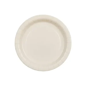 Beige paptallerken (lille)